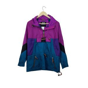 Vintage Helly Hansen Small Anorak Jacket Windbreaker Nylon Retro Coat Mens